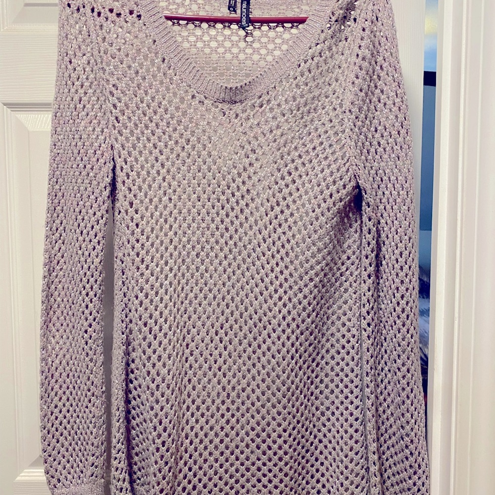 Lavender sparkle sweater